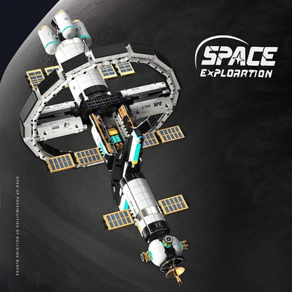 MISINI M6409 International Space Station Building Blocks Kit, 2221 PCS Creative Space Model Building Set, STEM Education Gift for Adults and Space Fans