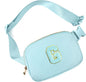 Gitus Gifts for 8 9 10 11 12 Year Old Girls Belt Bag Fanny Pack Crossbody Bags with Initial Letter Patch Cute Stuff Birthday Gifts for Teen Girls Women Personalized Trend Stuff (Icing Blue-G)