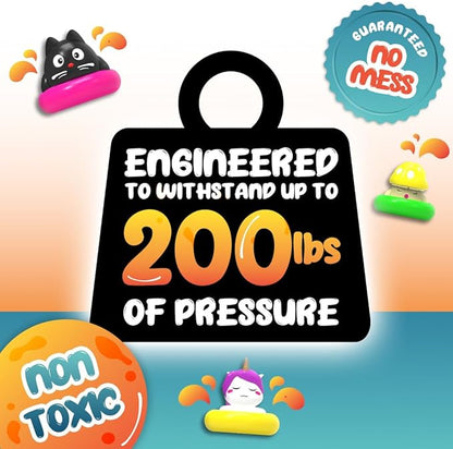 Goonameez, Hand-Held Sensory Toy with Floating Characters, Mesmerizing Water Mix Fidget Toy – Collect All 6 Unique Shapes for Squishy Fun, Perfect Travel Toy! (Funguy)
