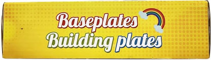Classic Building Plate, 60pcs Random Mixed Colour with 6 Size Building Plate Base Plate, Compatible with Lego Parts and Pieces, Building Bricks, for Most Brands
