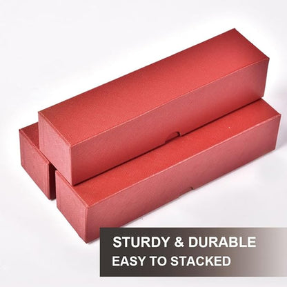 GRAND ORANGE Lots of 10 2x2 9 Inch Coin Red Boxes Storage Case