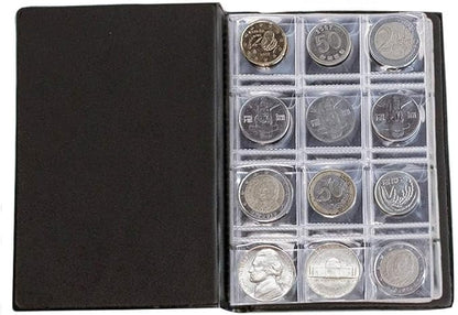 Uncle Paul Coin Album Coin Holder Coin Collection Book for Penny/Nickel/Dime/One pound/20 Pence/10 Pence 120 Pockets CS3712