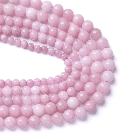 8MM 46PCS Kunzite Beads Round Loose Beads for Jewelry Making DIY Bracelet Necklace Crystal