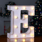 Foaky LED Letter Lights Sign Marquee Light Up Letters Sign for Night Light Wedding/Birthday Party Battery Powered Christmas Lamp Home Bar Decoration(E)