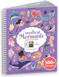 CUPKIN Mermaid Stickers, Toddler Sticker Book for Kids, Fun Toy, Toddler Road Trip Essentials, 300+ Girly Stickers + 8 Sticker Scenes and Coloring Pages, Mermaid Stickers Ages 2+