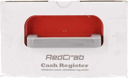 RedCrab Cash Register Toy for Kids,Toddler Store Pretend Plays Supermarket Calculator Cash Register Gift with Scanner, Play Money, Play Food for Boys & Girls