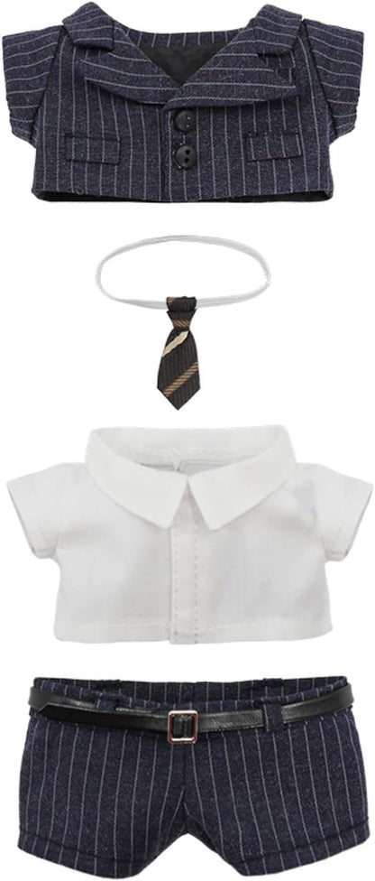 Four-Piece Suit for Doll 17cm/6.7in, Doll Clothes Set ,Soft Premium Fabric Dress Up Accessories Suit (Grat Suit Set)