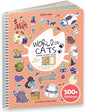 Cupkin Cat Sticker Book Activity for Kids, Toddler Airplane Travel Essentials, 300+ Kitten Stickers for Kids + 8 Scenes + Coloring Book Pages, Cat Lover Gift, Children's Crafts Ages 2-8