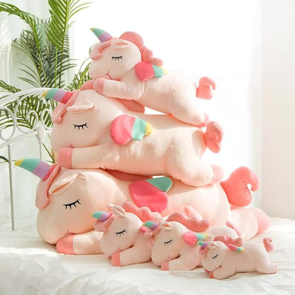 Unicorn Stuffed Animal, Soft Unicorn Plush Hugging Pillow Toy Gifts for Kids (White, 31.4 in)