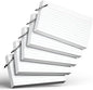 250 Count White Index Cards with Ring 3 x 5 Inch Heavyweight Ruled Index Cards, Flash Cards for School & Office Supplies and Home Organization, Durable Study To Do List Note Cards with Ruled Lines
