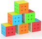 Full Size 3x3x3 Speed Cube Set, 2.2in Puzzle Party Favors Toy Stickerless Magic Cube Set, School Classroom Prize for Students, Birthday Party Stocking Stuffers Gifts for Kids Teens Adults(6 Pack)