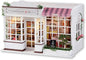 TuKIIE DIY Miniature Dollhouse Kit with Furniture, 1:24 Scale Creative Room Opened & Closed Wooden Doll House Plus Dust Proof & Music Movement for Kids Teens Adults(Sweet Berries Time)