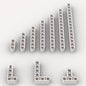 White Liftarms Thick Bulk Assortment Pack, 80 Pieces White Liftarms Beams with 10 Size, Compatible with Lego Parts and Pieces(Color: White)