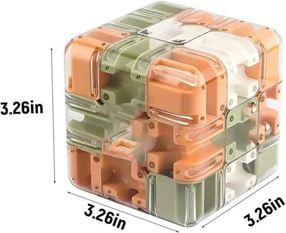 Large Labyrinth 3D Puzzles Maze Cube - Engaging Brain Teaser Toy, 3D Puzzle Maze Games, 3D Puzzle Magic Cube & Ball, Educational Focus Game Gift for Adults Teens (2pcs)