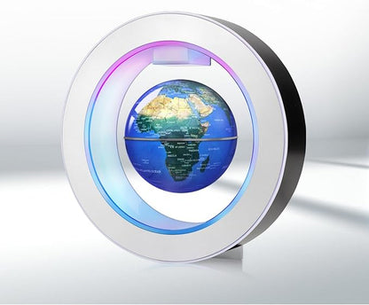 Floating Globe O Frame, Magnetic Levitating Technolog, Cool Gadgets for Men, 4In Globe for Education Office Home Desk Decor, Cool Tech Gift for Holiday Parties Birthday