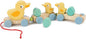 Tender Leaf Toys - Pull Along Ducks - Classic Wooden Pull Along Toy - 9pc Duck Family Set with 1 Mother Duck, 2 Baby Ducks, 3 Eggs and 3 Cars - Encourages Number Learning - 18Mths+