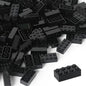 Building Bricks 121 Pieces 2x4 Black Color Building Block,Compatible with Lego Classic,Creative Building Block Toys for Kids