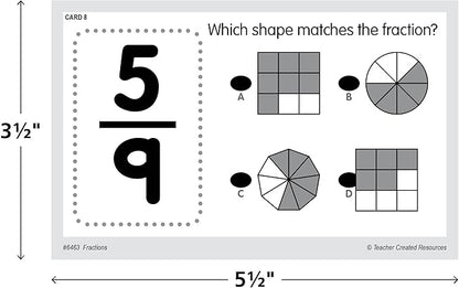 Teacher Created Resources Power Pen Learning Cards: Fractions (6463)