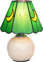 Mushroom Lamp Tiffany Stained Glass Moon lamp Cute Small Bedside Table Lamps for Living Room Home Decor,Girls Women Birthday Christmas Thanksgiving Day Gift,(Green)