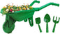 Duckura Kids Gardening Tools Set - 4pcs Garden Tool for Kids with Shovel, Rake, Hoe, Outdoor Summer Yard Lawn Digging Toys, Halloween Birthday Gifts for Boys Girls Age 2 3 4+ Years Old