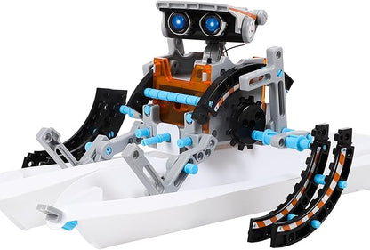 Lucky Doug Solar Power Kits Toys for Boys Ages 8-13, STEM Robot Kit Toys Gifts for Kids 8 9 10 11 12 13 Years, Educational Building Science Experiment Set Birthday for Kids Boys Girls