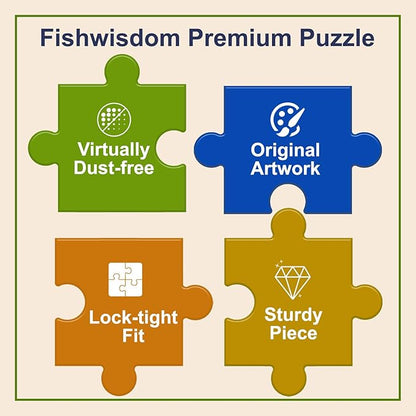 100 Piece Jigsaw Puzzle for Kids Age 4-8 Teens Gift Family Time Undersea Mermaid Princess Puzzles (Blue- Mermaid)