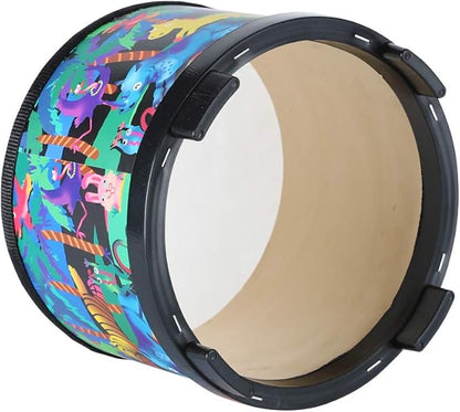 Floor Tom Drum for Kids 8 inch Percussion Instrument Music Drum with 2 Mallets for Baby Children Special Christmas Birthday Gift, Black