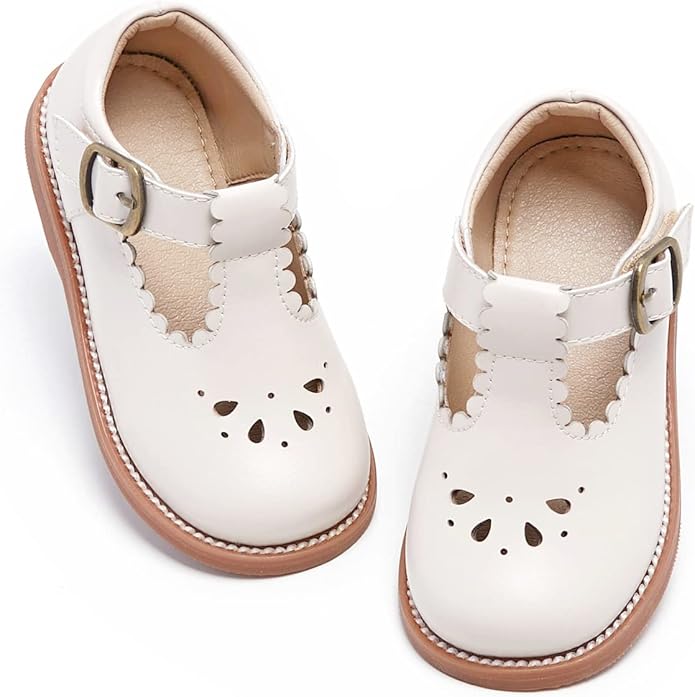 Felix & Flora Toddler Little Girl Mary Jane Dress Shoes - Ballet Flats for Girl Party School Shoes