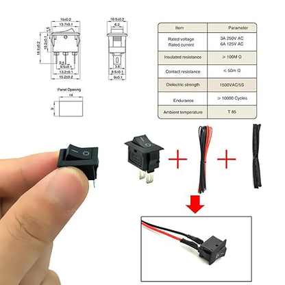 EUDAX 18 Set DC Motors Kit,Mini Electric 1.5-3V 24000RPM Hobby Motor with AA Battery Holder for STEM DIY Toy