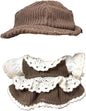 Clothes for 17cm Doll(Clothes Only) – 2-Piece Set Lace-Trimmed Long Dress and Casual Hat for a Unique Dressed-Up Look – Fashion Handmade Outfit Accessories for Doll