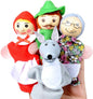 Little Red Riding Hood Finger Puppet StorytellingToy for Toddlers Kids, Cartoon Puppets Costume for Parent Child Interaction Classroom Role Playing Theater