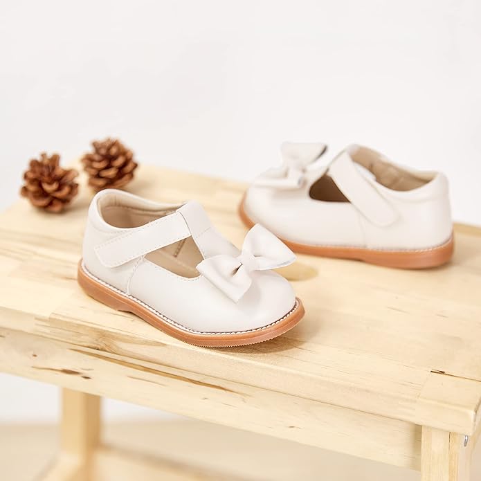 Felix & Flora Toddler Little Girl Mary Jane Dress Shoes - Ballet Flats for Girl Party School Shoes