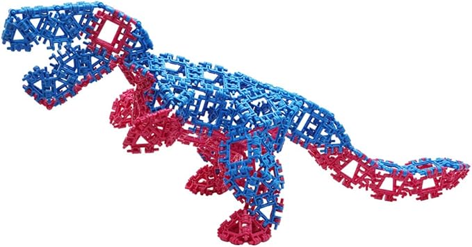 That Hinge Toy 150 Piece Blue + Green Set, Dinosaur + More STEM Construction Toy Building Set