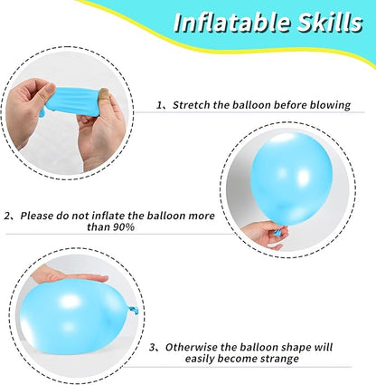 Teal and Yellow Balloons,Party Decorations,Clear Balloon Yellow Blue Teal Clear Balloon for Boy Girls Birthday Baby Shower Party Supplies