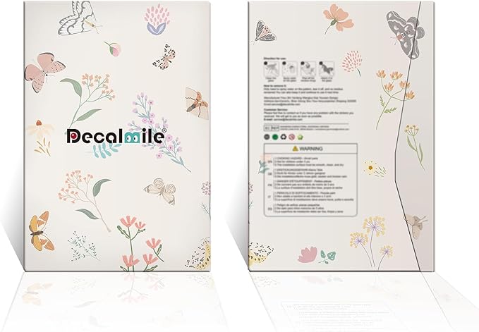 decalmile Under The Sea Marine Animal Double Sided Window Clings Seaweed Sea Animal Whale Turtle Fish Anti-Collision Glass Doors Window Stickers Decals