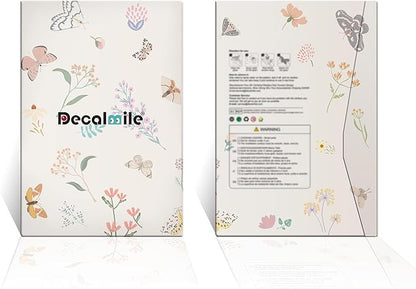 decalmile Under The Sea Marine Animal Double Sided Window Clings Seaweed Sea Animal Whale Turtle Fish Anti-Collision Glass Doors Window Stickers Decals