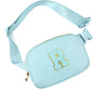 Gitus Gifts for 8 9 10 11 12 Year Old Girls Belt Bag Fanny Pack Crossbody Bags with Initial Letter Patch Cute Stuff Birthday Gifts for Teen Girls Women Personalized Trend Stuff (Icing Blue-R)