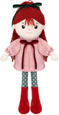 Soft Baby Doll Toys (16'') Baby Rag Doll for Girls Birthday Cuddly Plush Toys for Toddler Kids (Red)