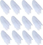 Hoerev Pack of 12 Approx. 24" x 24" Juggling Dancing Scarves Floaty Scarves,Single Colors, 12pcs White