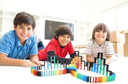 Bulk Dominoes Pro-Domino Kit | Dominoes Set, STEM STEAM Small Toys, Family Games for Kids, Toys, Building, Toppling, Chain Reaction Sets (Starter)