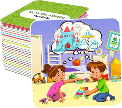 QUOKKA Sequence Speech Therapy Toys for Toddlers 3-4 - Autism Learning Materials for Kids 5-7 - Create a Story Cards Sentence Building - ABA Therapy Social Skills - Storytelling Picture Game
