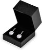 Oirlv Black Velvet Earring Gift Box- Wedding Anniversary or Engagement Earrings Jewelry Presentation Case