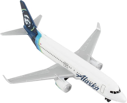 Daron Toy Airplane – Alaska Airlines – Die-Cast Metal Model Airplane Toy with Plastic Parts for Kids Ages 3+