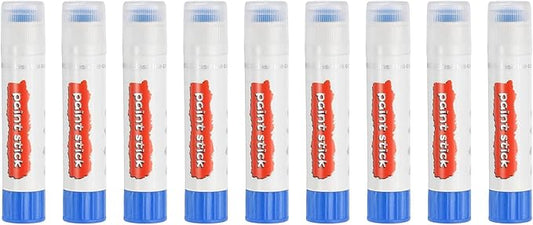 PATIKIL Tempera Paint Sticks, 9 Pcs Solid Tempera Paints Sticks Washable Bulk Markers Pen Quick Drying for Artists Beginners Art Supplies, Navy Blue