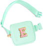 Mini Belt Bag Fanny Pack with Initials Letter Patch Small Crossbody Bags Cute Stuff Birthday Gifts for Teenager Girls Trendy Stuff for Teens - Light Green,E