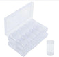 24 Pcs Round Plastic Coin Tubes with Box, Cent Nickel Dime Storage Tubes with Lid, Quarter Dollar Storage Holders Containers Coin Collecting Supplies