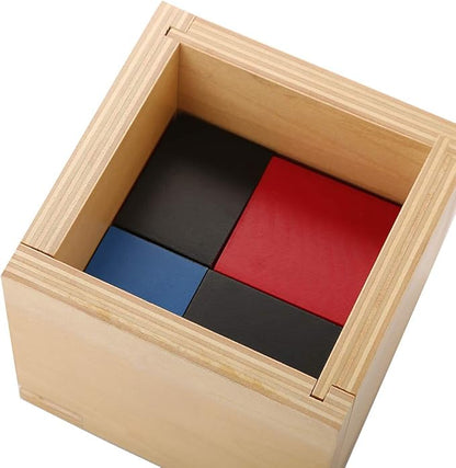 Montessori Math Materials for Preschool Early Learning Tool Toys (Binomial Cube)