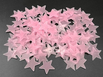 Glow in The Dark Stars Sticker Luminous Stars Wall Ceiling Pasters(100pcs,Pink,1.2 Inches)