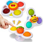 3PCS Pop Suction Cup Spinner Toys: Spinner Toys for 1 Year Old Boy Girl - Sensory Baby Bath Toy for Toddlers 1-3 -12 18 Months Boy Birthday Gift for Infant