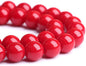 75PCS 10MM Red Glass Round Spacer Loose Beads for Jewelry Making DIY Bracelet Necklace